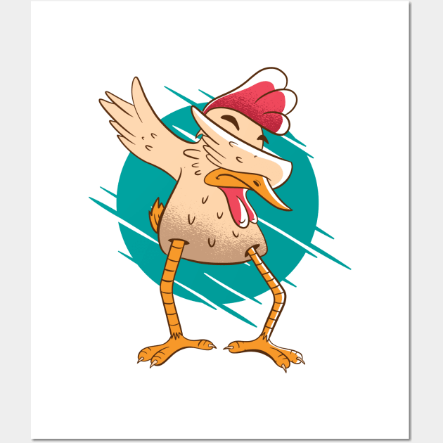 DABBING CHICKEN Wall Art by jasebro